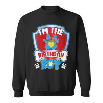 Im The Birthday Boy Dog Paw Family Matching Sweatshirt | Mazezy