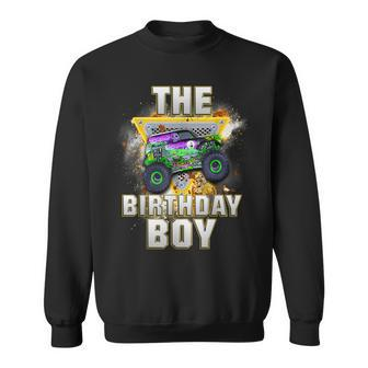 The Birthday Boy Monster Truck Family Matching Sweatshirt - Monsterry