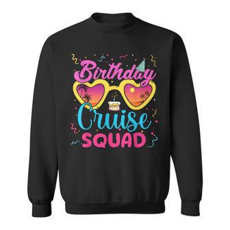 Birthday Cruise Squad Boat Birthday Party Family Matching Sweatshirt - Thegiftio UK