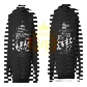 Birthday King Crown Fathers Day Birthday Sweatshirt - Thegiftio UK