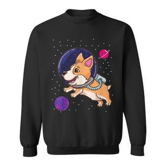 Bisexual Corgi In Space Bisexual Pride Sweatshirt - Monsterry DE