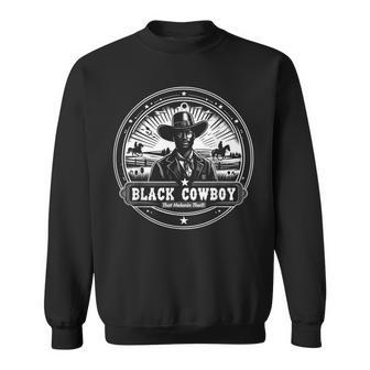 Black Cowboy African American History Afro Black Cowboy Sweatshirt - Thegiftio UK