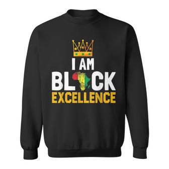 I Am Black Excellence Black History Month Pride & Women Sweatshirt - Thegiftio UK