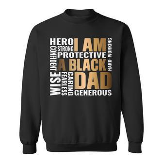 Black Father King Fathers Day Dad Matter Husband Dope Leader Sweatshirt - Monsterry UK