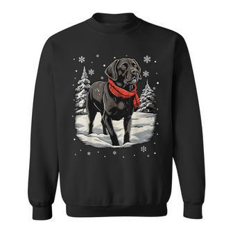 Black Labrador Christmas Santa Hat Xmas Pajama Sweatshirt - Monsterry DE