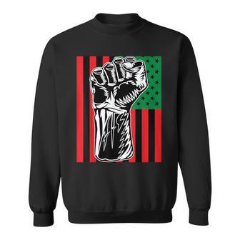 Black Power Flag Pan-African Liberation Marcus Garvey Sweatshirt - Monsterry DE