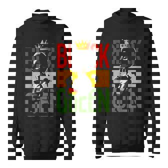 Black Queen Black History Queen Afro-African American Women Sweatshirt - Thegiftio