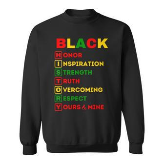 Black History Definition Cool Black History Month Sweatshirt | Mazezy CA