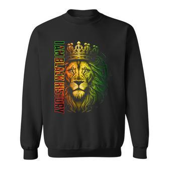 Black History Month Lion Black History Black King Mens Sweatshirt - Monsterry CA