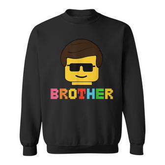 Block Brick Building Brother Master Builder Matching Family Sweatshirt - Seseable