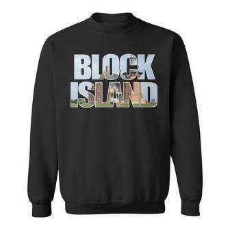 Block Island Lighthouse Souvenir Rhode Island Beach Keepsake Sweatshirt - Monsterry