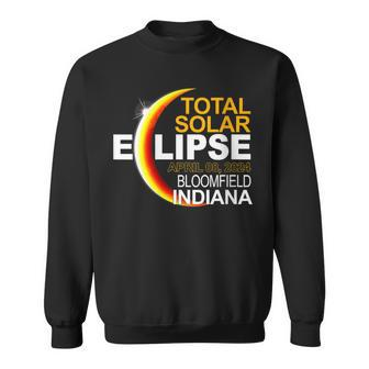 Bloomfield Indiana Total Solar Eclipse April 8 2024 Sweatshirt - Seseable