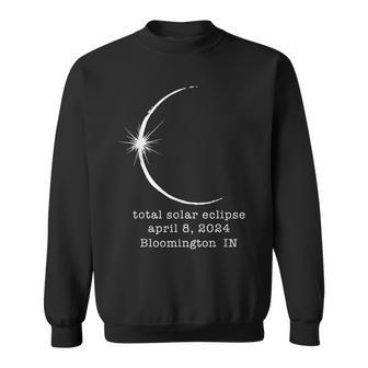 Bloomington In Solar Total Eclipse April 2024 Indiana Sweatshirt | Mazezy