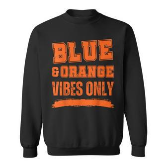 Blue And Orange Game Day Sweatshirt - Monsterry