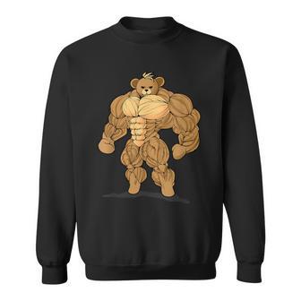 Bodybuilding Teddy Bear Gym Bodybuilder Sweatshirt - Monsterry UK