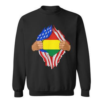 Bolivian Blood Inside Me Bolivia Flag Sweatshirt - Monsterry