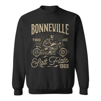 Bonneville Salt Flats Motorcycle Racing Vintage Biker Sweatshirt - Monsterry AU