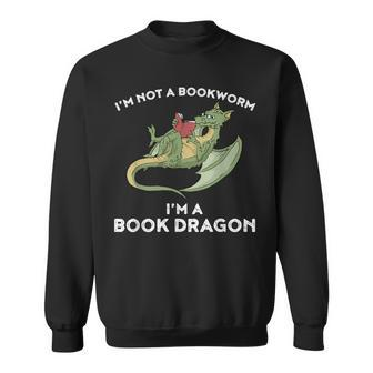 Book Dragon Kein Buchwurm Sondern Ein Dragon Sweatshirt - Seseable