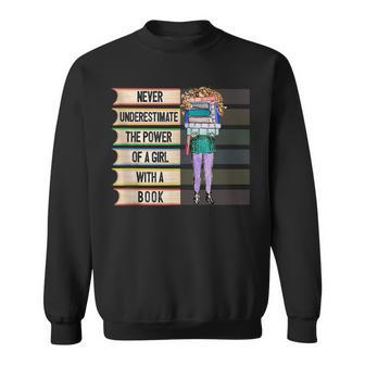With A Book Reading Sweatshirt - Seseable