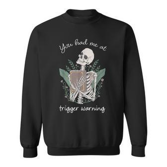 Bookish Quote Skeleton Book Lover Bookish Librarian Sweatshirt | Mazezy