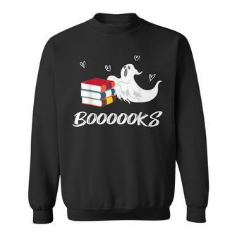 Books Boooooks Ghost Loving Cute Humor Parody Sweatshirt - Monsterry DE