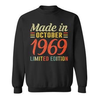 Born October 1969 Birthday Made In 1969 51 Years Old Sweatshirt - Monsterry AU