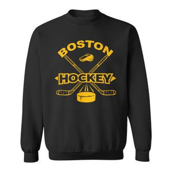 Boston Hockey Vintage Sweatshirt | Mazezy