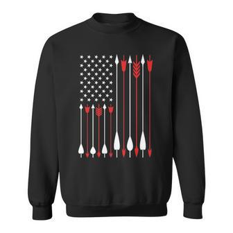 Bow Hunting Usa American Flag Archery Bow Hunter Sweatshirt | Mazezy
