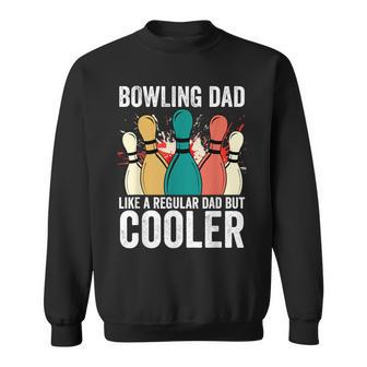 Bowling Dad Vintage Father's Day For Bowler Sweatshirt - Seseable