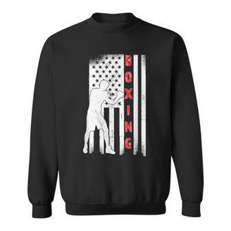 Boxeointage Bandera Americana Boxeo Desgastado Boxeador Hombre Camisa de entrenamiento - Regaloses