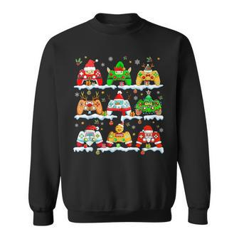 Boys Christmas Santa Elf Snowman Gaming Controllers Gamer Sweatshirt - Seseable