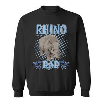 Boys Rhino Dad Rhinoceros Quote Father's Day Rhinos Sweatshirt - Monsterry AU