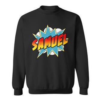 Boys Samuel Comic Book Superhero Name Sweatshirt - Monsterry AU