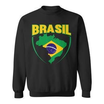 Brasil Sport Soccer Football Brazilian Flag Sweatshirt - Monsterry
