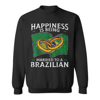 Brazilian Marriage Brazil Married Flag Wedded Culture Sweatshirt - Monsterry UK