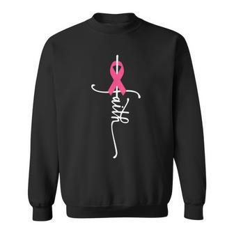 Breast Cancer Faith Breast Cancer Awareness Breast Cancer Sweatshirt | Mazezy