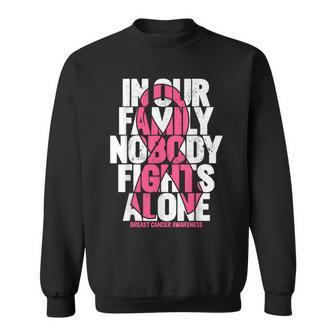 Breast Cancer Support Pink Family Breast Cancer Awareness Sweatshirt - Seseable