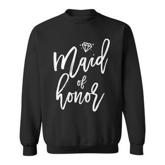Bridal Party Maid Of Honor Cute Graphics Sweatshirt - Monsterry