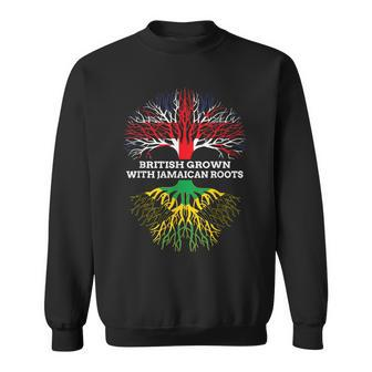 British Grown With Jamaican Roots Jamaica English Heritage Sweatshirt - Thegiftio UK