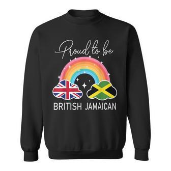 British Jamaican Flag Half British Half Jamaican Uk Flag Sweatshirt - Thegiftio UK