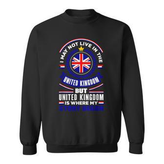 British United Kingdom British Flag Quote Sweatshirt - Monsterry DE