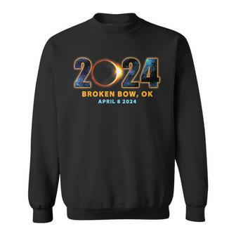 Broken Bow Oklahoma Total Solar Eclipse 2024 Sweatshirt | Mazezy