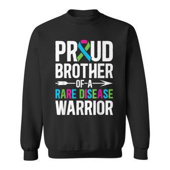 Brother Of A Rare Disease Warrior Rare Disease Awareness Sweatshirt | Mazezy CA