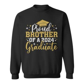 Brother Senior 2024 Proud Brother Of Class Of 2024 Graduate Sweatshirt - Seseable