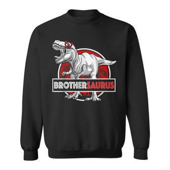 Brothersaurus T-Rex Birthday Brother Saurus Dinosaur Sweatshirt - Monsterry DE