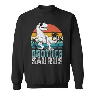 Brothersaurus T Rex Dinosaur Brother Saurus Family Matching Sweatshirt - Thegiftio UK