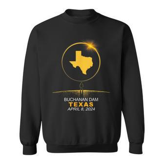 Buchanan Dam Texas Total Solar Eclipse 2024 Sweatshirt - Monsterry