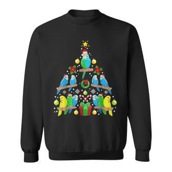 Budgie Christmas Tree Bird Christmas Sweatshirt - Seseable