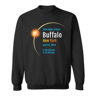 Buffalo New York Ny Total Solar Eclipse 2024 1 Sweatshirt | Mazezy
