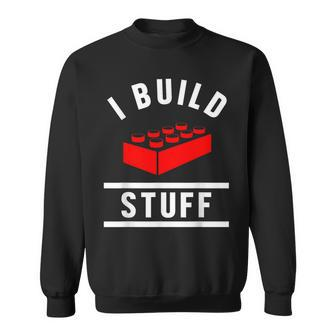 Build Stuff Master Builder Building Blocks Construction Toy Sweatshirt - Monsterry